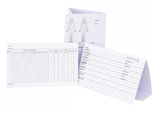 BODYLINE PATIENT HISTORY CARDS / PACK OF 100