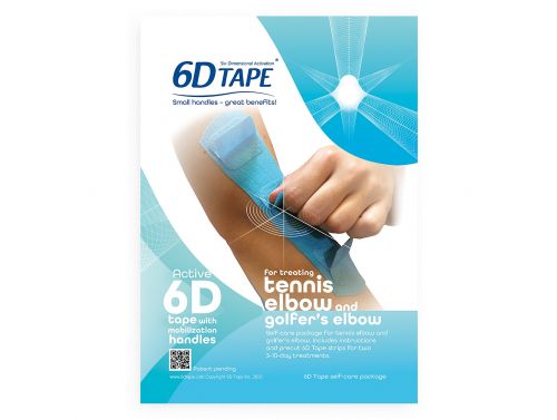 6D TAPE / ELBOW SELF-CARE PACKAGE / 6 STRIPS / RETAIL PACK