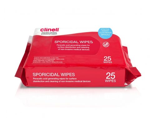 CLINELL SPORICIDAL WIPES / PACK OF 25