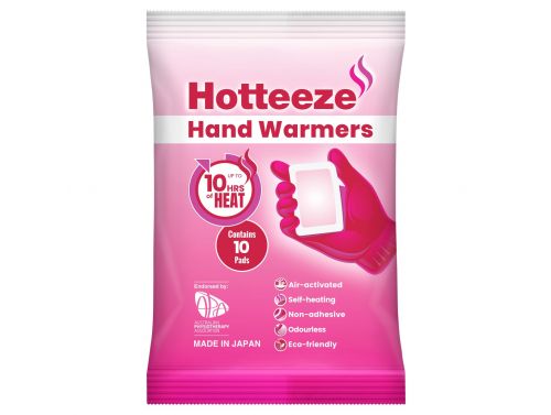 HOTTEEZE HAND WARMERS / PACK OF 10
