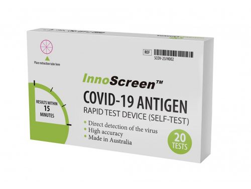 INNOSCREEN COVID-19 RAPID ANTIGEN SELFTEST KIT / BOX OF 20