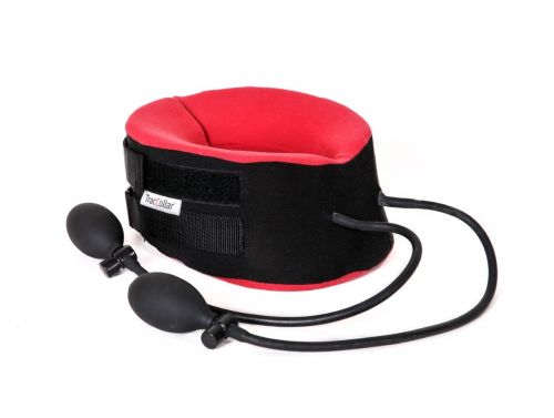 TRACCOLLAR INFLATABLE NECK TRACTION DEVICE / SML-MED / RED