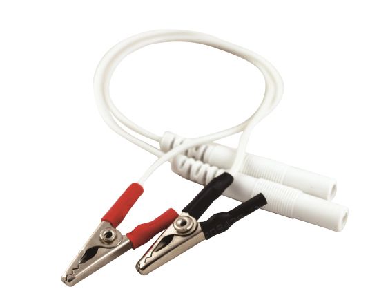 FORTRESS CROCODILE CLIP ELECTRO-ACUPUNCTURE LEAD WIRES / PAIR photo