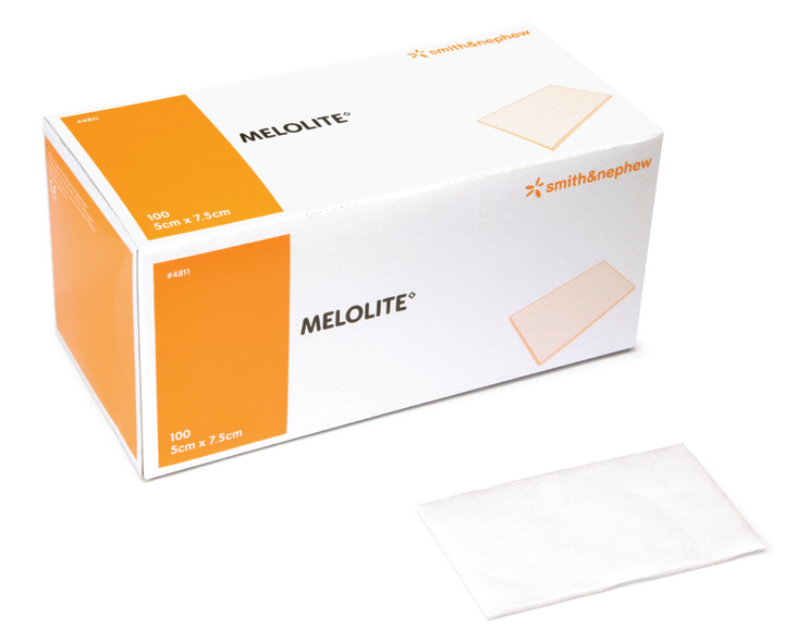 MELOLITE LIGHTLY ABSORBENT LOW-ADHERENT DRESSING photo