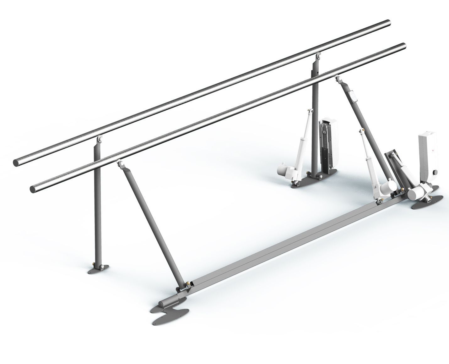 FORTRESS SLIMLINE ELECTRIC HI-LO PARALLEL BARS WITH WIDTH ADJUSTMENT photo