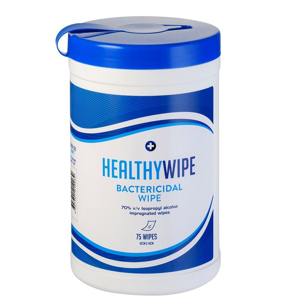 HEALTHYWIPES BACTERICIDAL MEDICAL ALCOHOL WIPES / 75 WIPES photo