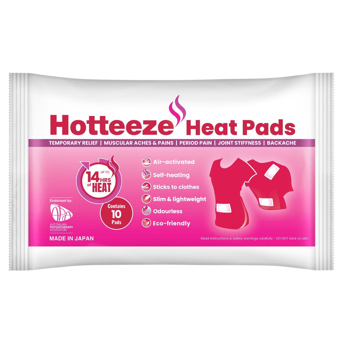 HOTTEEZE HEAT PADS / PACK OF 10 photo