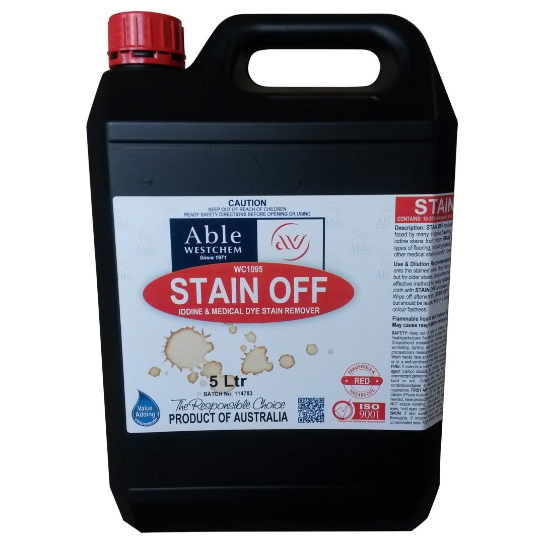 STAINOFF MEDICAL IODINE AND MEDICAL STAIN REMOVER / 5L photo
