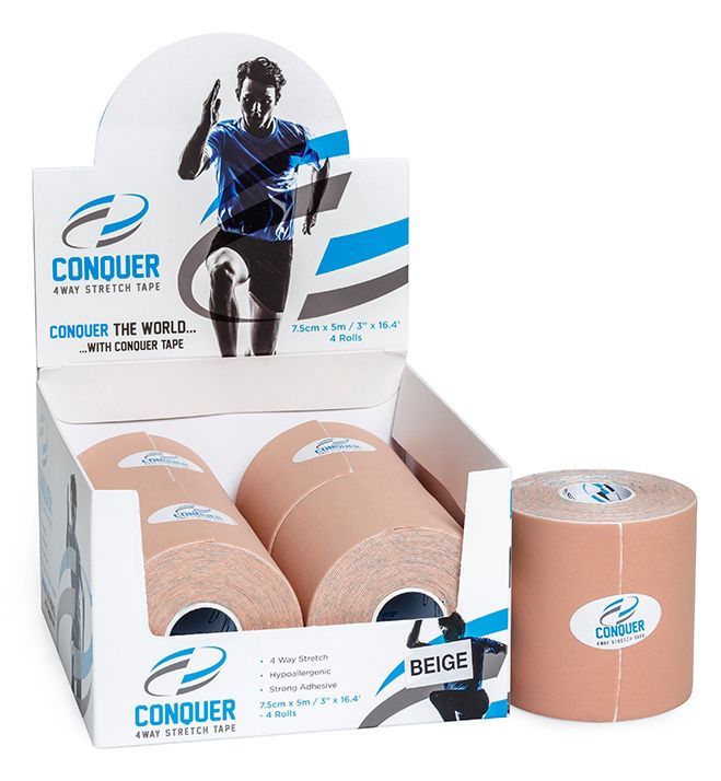 CONQUER TAPE / BEIGE / 7.5CM X 5M / 1 ROLL photo