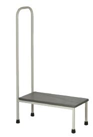 FORTRESS SINGLE STEP-UP STOOL WITH HANDRAIL