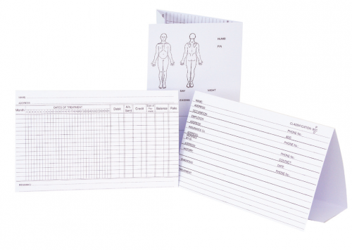 BODYLINE PATIENT HISTORY CARDS / PACK OF 100