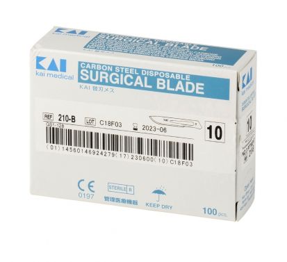 KAI STERILE SCALPEL BLADES SIZE 10 - BOX OF 100