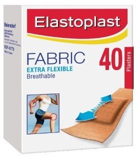 ELASTOPLAST FABRIC STRIPS / 1.9cm x 6.5cm / BOX 40