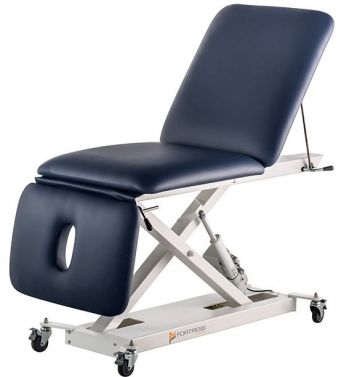 FORTRESS STABILITY X-ACT 3-SECTION TREATMENT TABLE / NAVY UPHOLSTERY