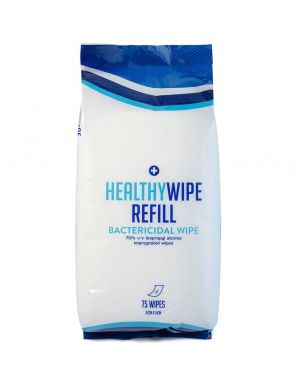 HEALTHYWIPES BACTERICIDAL MEDICAL ALCOHOL WIPES / 75 WIPES