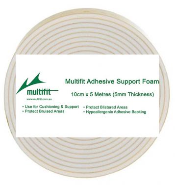 MULTIFIT ORTHOPAEDIC SUPPORT FOAM / 10CM X 5MM / 1 ROLL