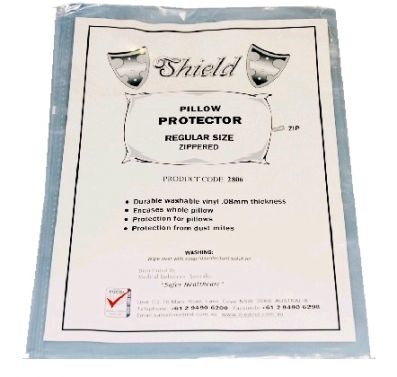 PILLOW HYGIENE PROTECTOR VINYL / RESUABLE / INDIVIDUAL