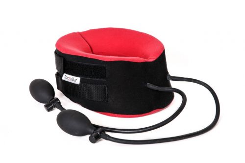 TRACCOLLAR INFLATABLE NECK TRACTION DEVICE / SML-MED / RED