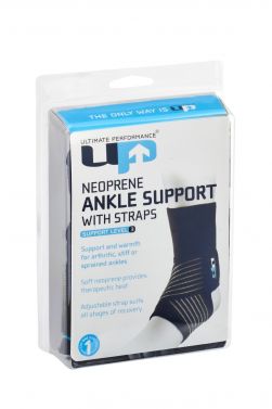ULTIMATE PERFORMANCE NEOPRENE ANKLE SUPPORT WITH STRAPS / UNIVERSAL