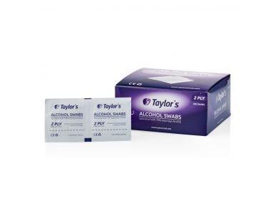 TAYLOR'S SKIN CLEANSING ALCOHOL SWABS / BOX OF 200   